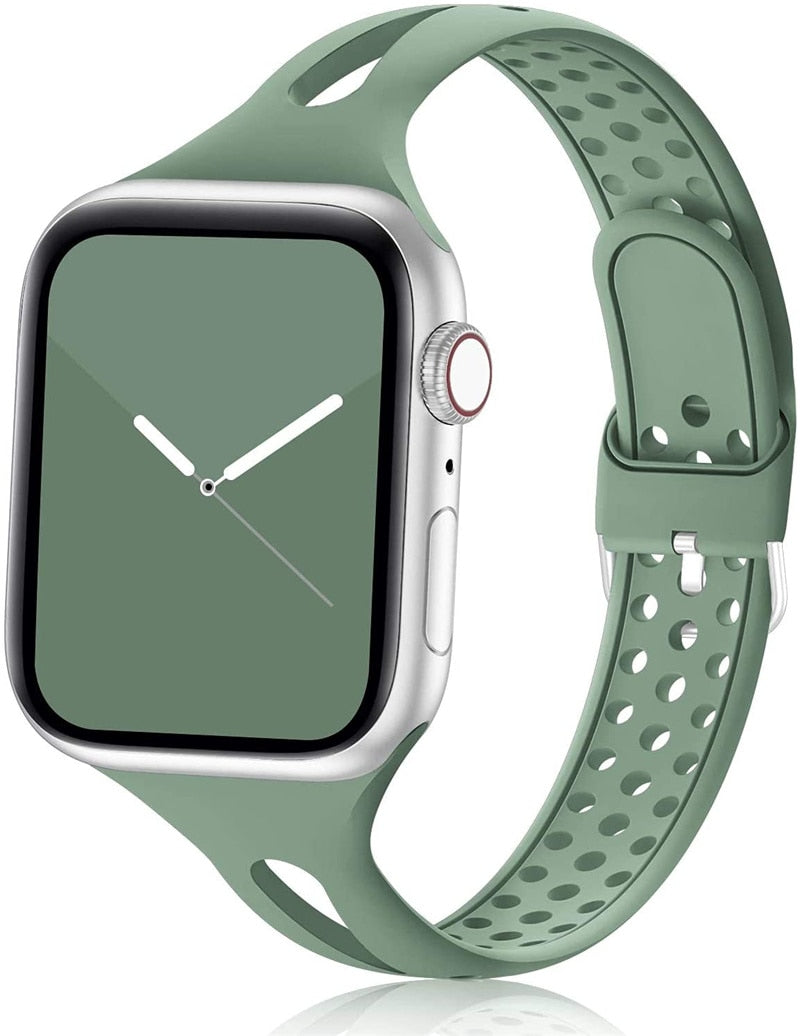 Slim Silicone Sport Strap for Apple Watch - Premium Apple Watch Accessories from Dressmycell.com - Just $15.00! Shop now at Dressmycell.com Slim Silicone Sport Strap for Apple Watch - Premium Apple Watch Accessories from Dressmycell.com - Just $15.00! Shop now at Dressmycell.com